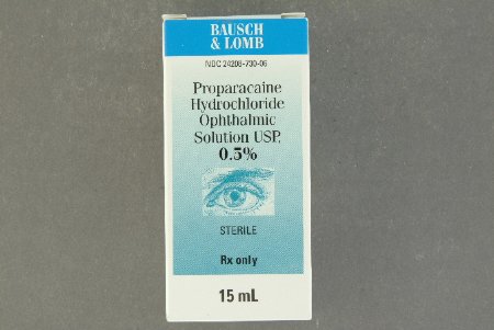 Proparacaine HCl 0.5% Drops Dropper Bottle 15 mL by Bausch & Lomb  ID 24208-0730-06